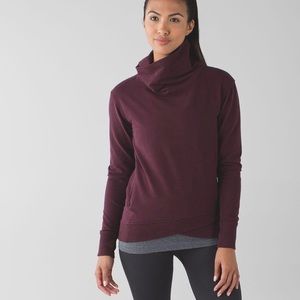 Lululemon On The Double Pullover in Bordeaux Drama